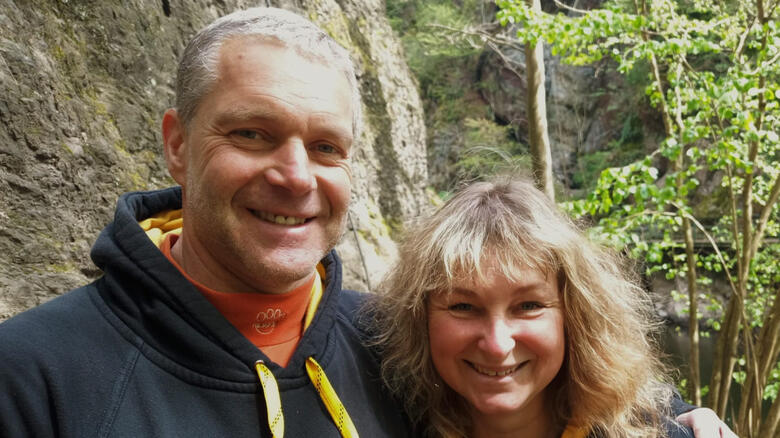 Zkušení instruktoři Honza a Lucka